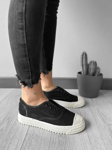 Espadrile dama casual negre Y601 T55-2