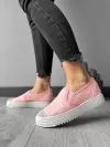 Espadrile dama casual roz Y602