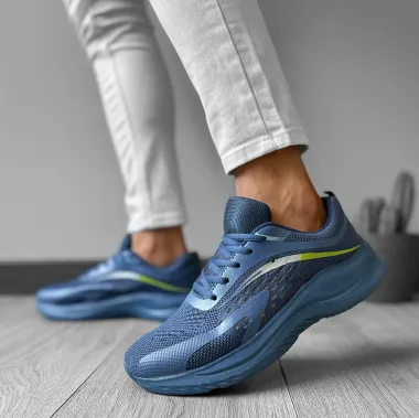 Adidasi barbati casual albastri 921 T55-3