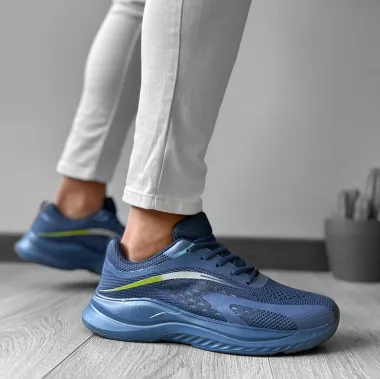 Adidasi barbati casual albastri 921 T55-3