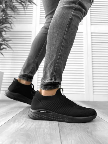 Tenesi barbati casual negri A92 T52-4