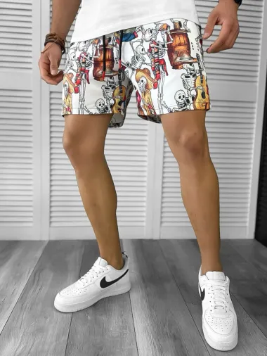 Sort de baie cu imprimeu 12571 D2-1.1