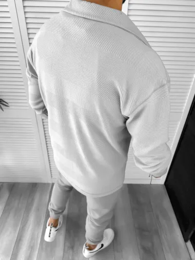 Camasa barbati casual gri 12504 14-1