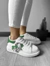 Adidasi dama casual alb cu verde FCL705