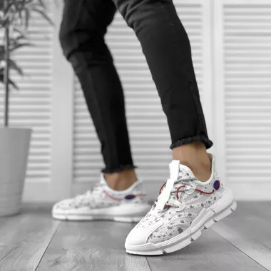 Adidasi barbati, gri din panza dh52 T55-2