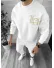 Trening barbati slim fit alb Pantaloni + Hanorac K005 Y4