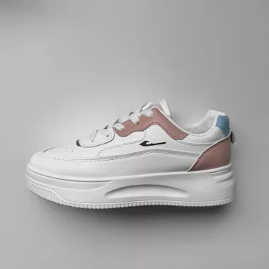 Adidasi dama casual cu talpa inalta, roz CL2403 T5-1