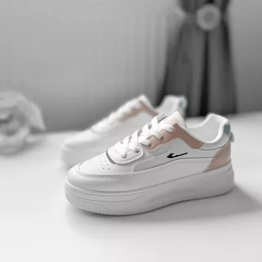 Adidasi dama casual cu talpa inalta, roz CL2403 T5-1