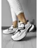 Adidasi dama casual cu talpa inalta, albi CL2405 N6-3
