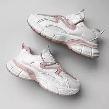 Adidasi dama casual cu talpa inalta, roz CL2405 t5-1