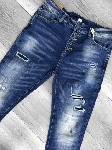 Blugi barbati conici albastri 5792 D4-4.3