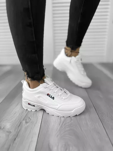 Adidasi dama casual albi M008 T6-1