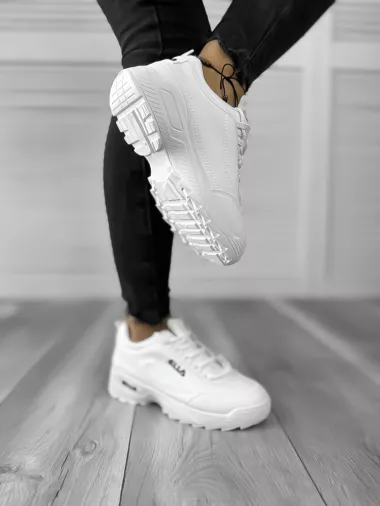 Adidasi dama casual albi M008 T6-1