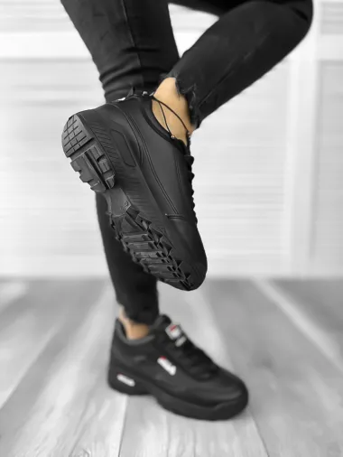 Adidasi dama casual negri M008 T6-1