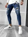 Blugi barbati conici albastri 4842 D3-5.3