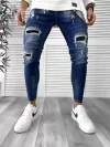 Blugi barbati conici albastri 4842 D3-5.3