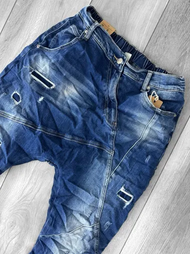 Blugi barbati conici albastri 5772 + Lant Cadou D4-4.4