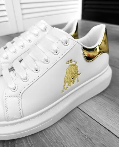 Adidasi barbati casual albi FCL805 T6-2