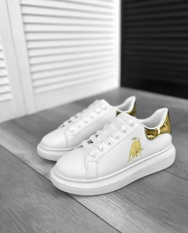 Adidasi barbati casual albi FCL805 T6-2