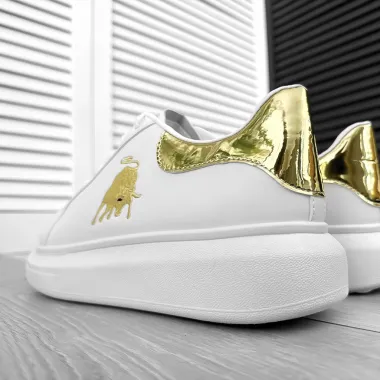 Adidasi barbati casual albi FCL805 T6-2