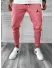 Pantaloni de trening roz conici,silon, 12361 N1-5.1