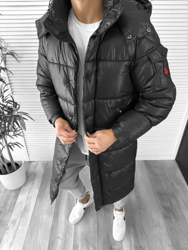 Geaca barbati groasa de iarna neagra 5132 MCL D1-3