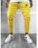 Pantaloni de trening galbeni, silon, conici 12375 26-5.1