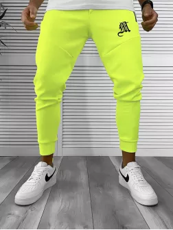 Pantaloni de trening neon , silon, conici 12375 i5-4.1