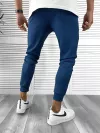 Pantaloni de trening albastri , silon, conici 12376 D3-4.2