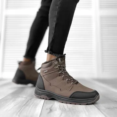 Bocanci barbati imblaniti maro C621 T53-1