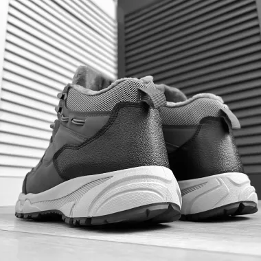 Bocanci barbati imblaniti gri M2204 T52-2