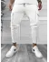 Pantaloni de trening albi conici 12372 P18-3.3