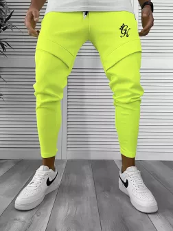 Pantaloni de trening neon , silon, conici 12374 46-4