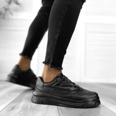 Adidasi barbati VSC casual premium negri 0611 N7-3