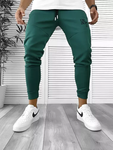 Pantaloni de trening verzi conici 12347 15-1.1