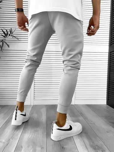 Pantaloni de trening gri conici 12347 13-4.2