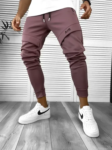 Pantaloni de trening maro conici 12360 P20-1.2
