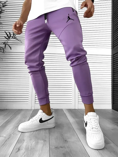 Pantaloni de trening mov conici 12361 78-4