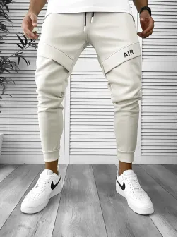 Pantaloni de trening bej conici 12360 P19-4.1
