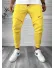Pantaloni de trening galbeni conici 12360 D7-3