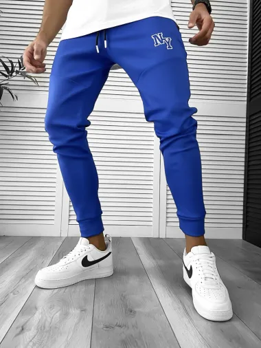 Pantaloni de trening albastri conici 12347 P18-3.2
