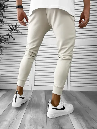 Pantaloni de trening bej 12347 19-4.3