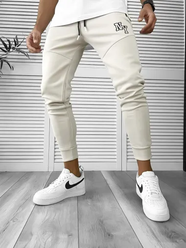 Pantaloni de trening bej 12347 19-4.3