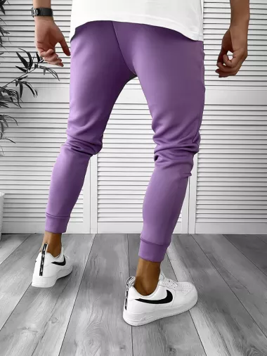 Pantaloni de trening mov conici 12347 22A-3