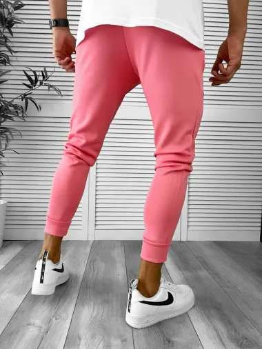 Pantaloni de trening roz conici 12347 13-4.1