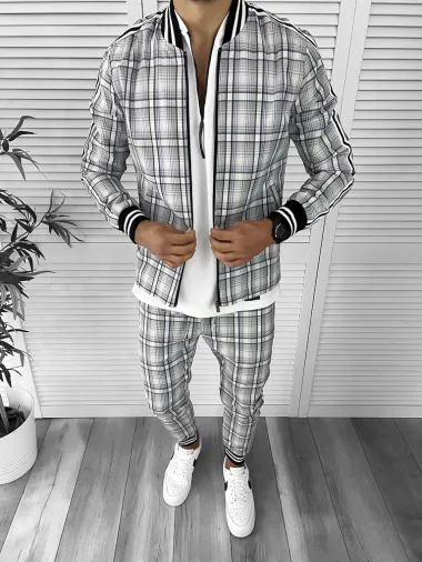 Trening barbati slim fit Pantaloni + Hanorac 12282 O3-4.2