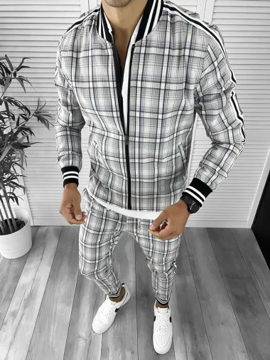 Trening barbati slim fit Pantaloni + Hanorac 12282 O3-4.2