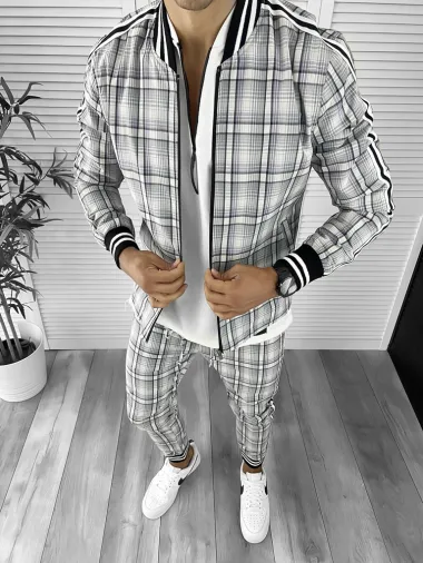 Trening barbati slim fit Pantaloni + Hanorac 12282 O3-4.2