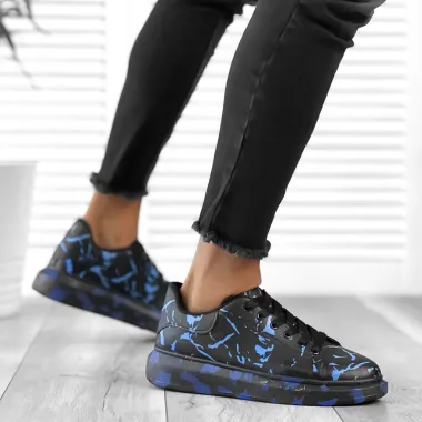 Adidasi barbati casual albastri 557716 T13-1