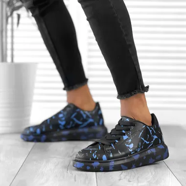 Adidasi barbati casual albastri 557716 T13-1